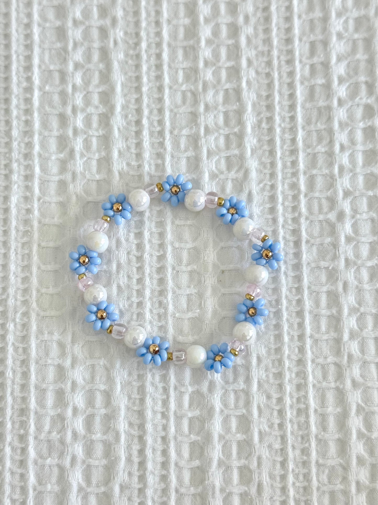 Blue Pearl Beaded Bracelet