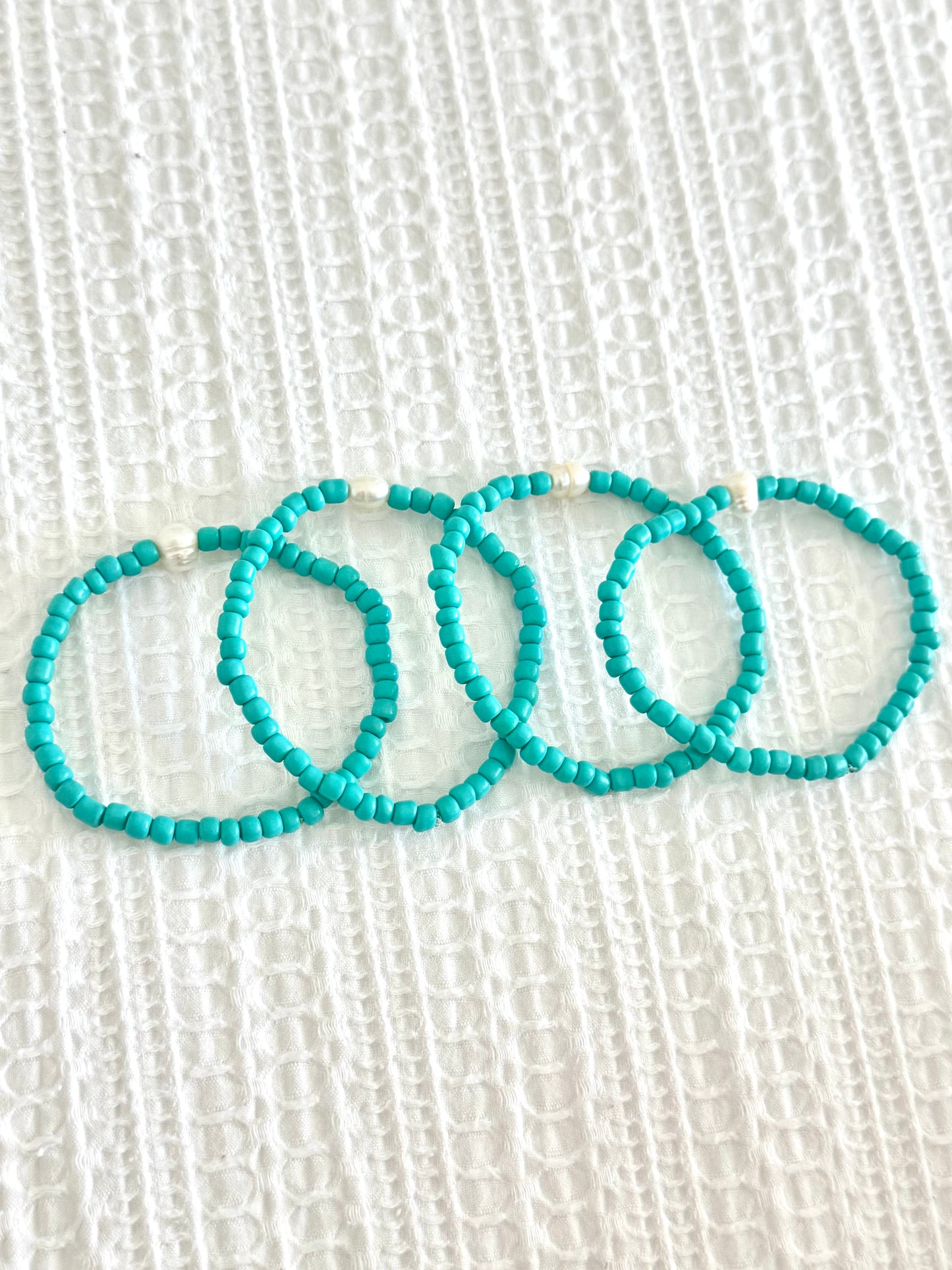 Aquamarine Beaded Bracelet
