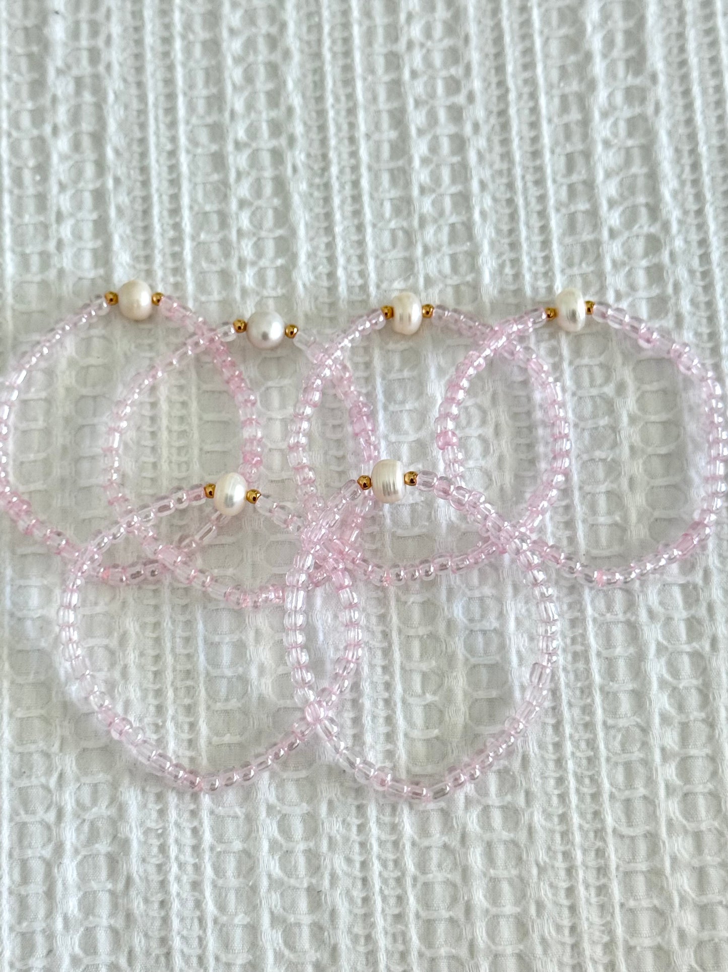 Pink Pearl Beaded Bracelet