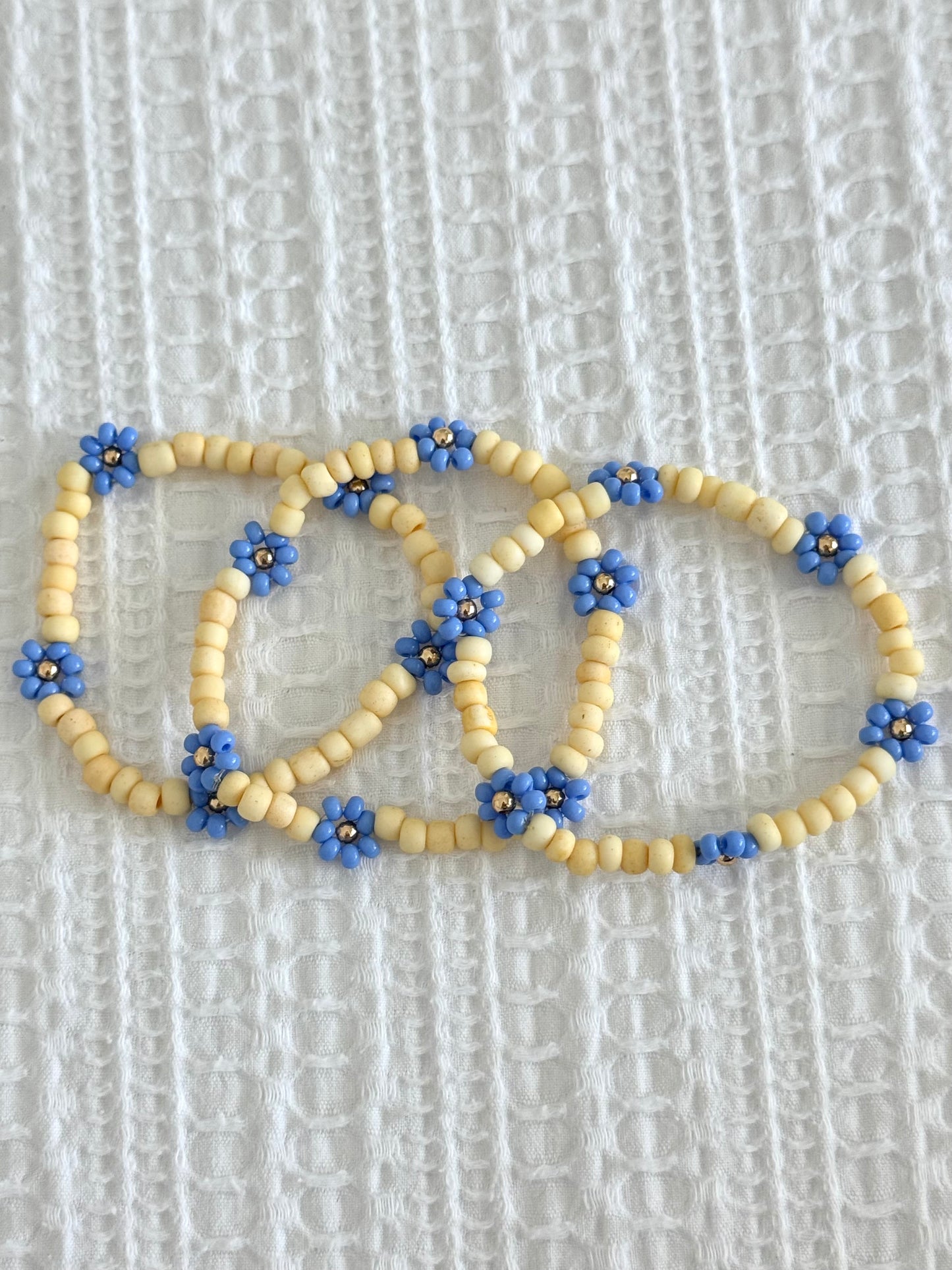 Coastal Flowers Beaded Bracelet