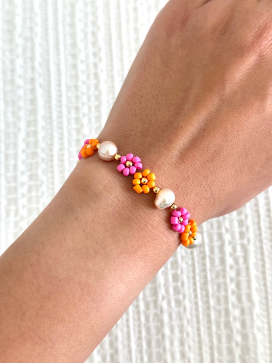 Summer Sunset Beaded Bracelet