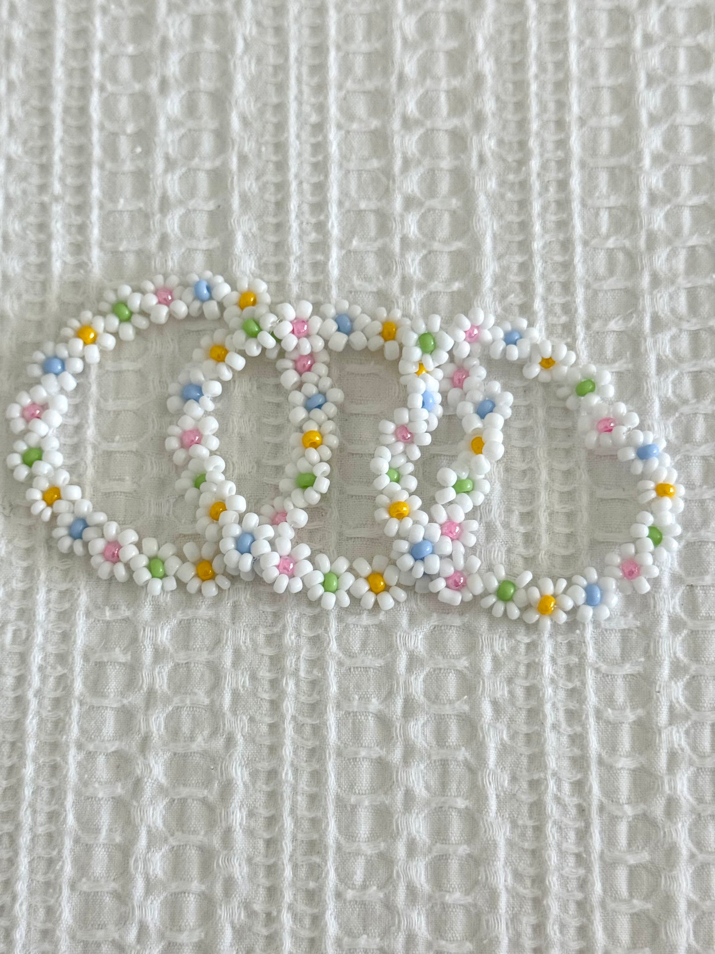 Pastel Flowers Beaded Bracelet